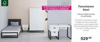 Baby & Tiener Tienerkamer steel aanbieding