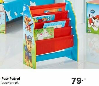 Baby & Tiener Paw patrol boekenrek aanbieding