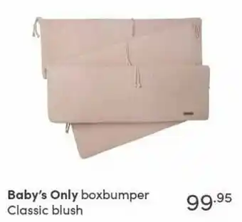 Baby & Tiener Baby`s only boxbumper classic blush aanbieding
