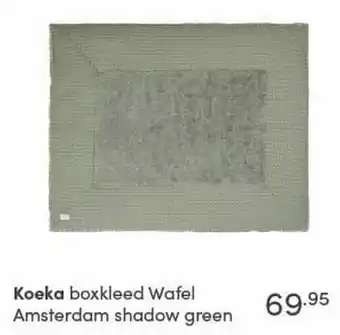 Baby & Tiener Koeka boxkleed wafel amsterdam shadow green aanbieding