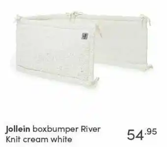 Baby & Tiener Jollein boxbumper river knit cream white aanbieding