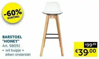 Zelfbouwmarkt Barstoel honey aanbieding