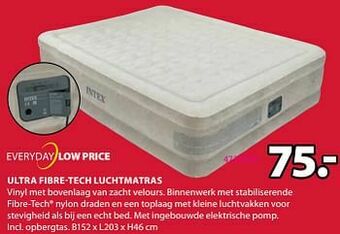 Jysk Ultra fibre-tech luchtmatras aanbieding