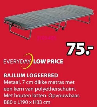 Jysk Bajlum logeerbed aanbieding