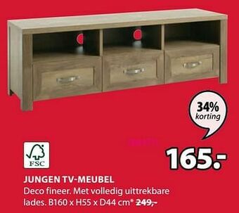 Jysk Jungen tv-meubel aanbieding