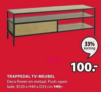 Jysk Trappedal tv-meubel aanbieding