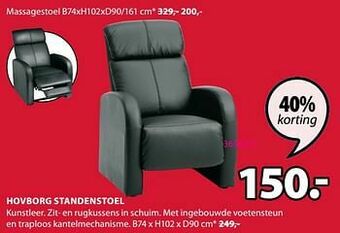 Jysk Hovborg standenstoel aanbieding