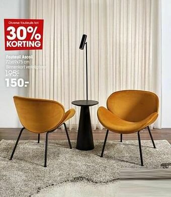 Kwantum Fauteuil ascoli aanbieding