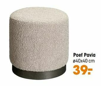 Kwantum Poef pavia aanbieding