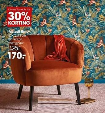 Kwantum Fauteuil nancy aanbieding