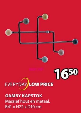 Jysk Gamby kapstok aanbieding