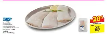 Carrefour Zeewolffilet aanbieding