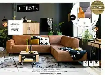 Xooon Xxl design hoeksofa lima 3-zits + hoekelement + ottomane aanbieding