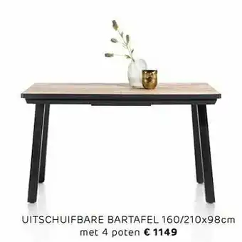 Henders & Hazel Uitschuifbare bartafel aanbieding