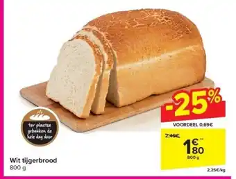 Carrefour Wit tijgerbrood aanbieding