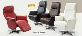 Euroshop Relax op draaivoet aanbieding