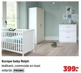 Baby-Dump Europe baby ralph ledikant, commode en kast aanbieding