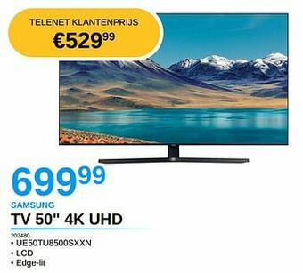 Samsung tv 50`` 4k uhd ue50tu8500sxxn