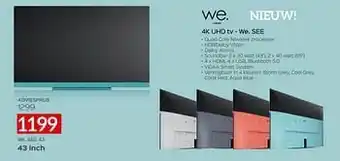 Selexion Loewe 4k uhd tv - we. see 43 aanbieding