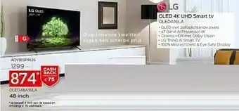 Selexion Lg oled 4k uhd smart tv oled48a16la aanbieding
