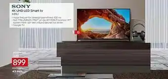 Selexion Sony 4k uhd led smart tv kd43x89j aanbieding