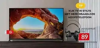Selexion Sony hoofdtelefoon snmdrrf855rk aanbieding