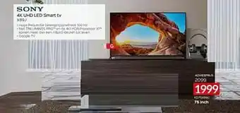 Selexion Sony 4k uhd led smart tv kd75x89j aanbieding