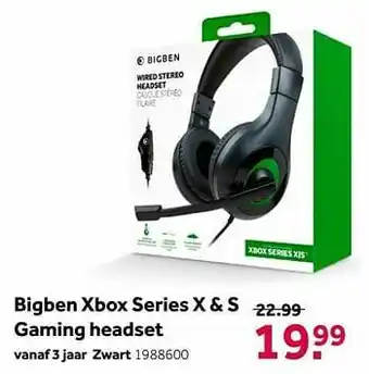 Bigben xbox series x + s gaming headset