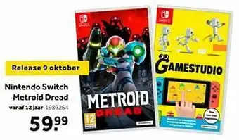 Intertoys Nintendo switch metroid dread aanbieding