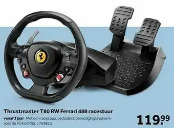 Thrustmaster t80 rw ferrari 488 racestuur