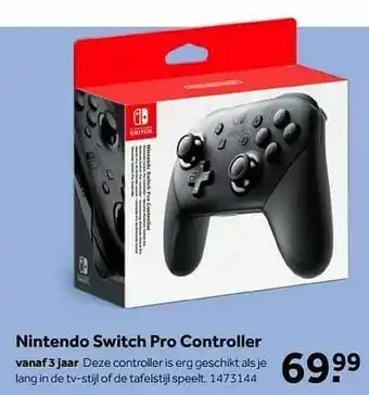 Intertoys Nintendo switch pro controller aanbieding