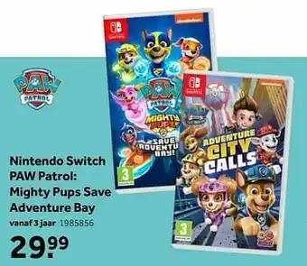 Nintendo switch paw patrol mighty pups save adventure bay