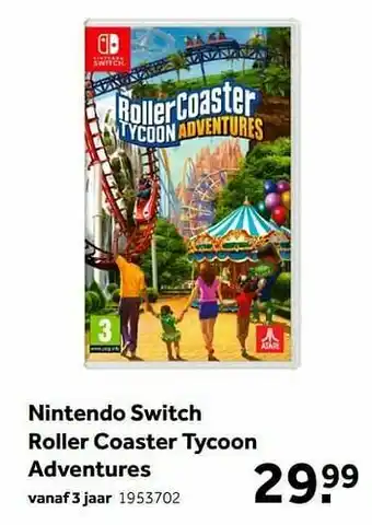 Intertoys Nintendo switch roller coaster tycoon adventures aanbieding