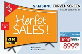 Eldi Samsung smart ultra hd-tv ue65tu8300wxxn aanbieding