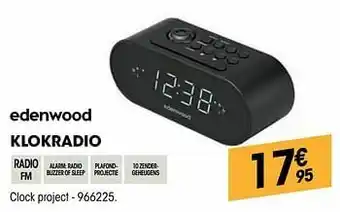 Electro Depot Edenwood klokradio clock project aanbieding
