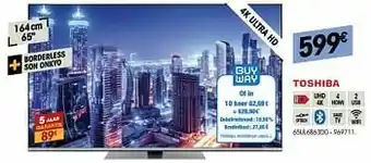 Toshiba 4k ultra hd 65ul6b63dg