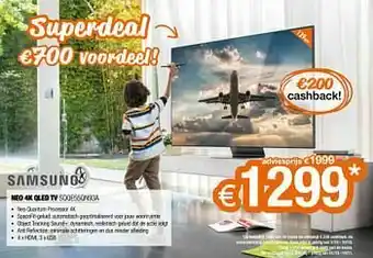 Expert Samsung neo 4k qled tv sqqe55qn93a aanbieding