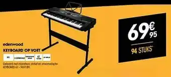 Edenwood keyboard op voet keyboard 61