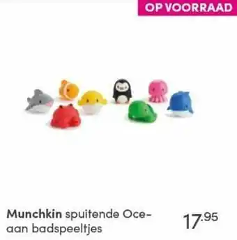 Baby & Tiener Munchkin spuitende oce- aan badspeeltjes aanbieding