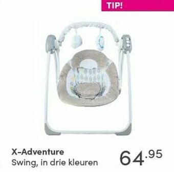 Baby & Tiener X-adventure swing, in drie kleuren aanbieding