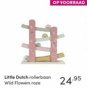 Baby & Tiener Little dutch rollerbaan wild flowers roze aanbieding