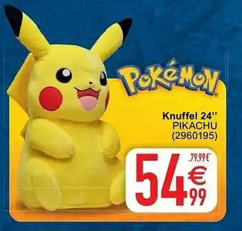 Cora Knuffel 24 pikachu aanbieding