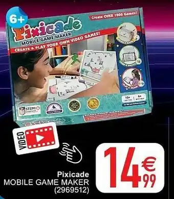 Cora Pixicade mobile game maker aanbieding