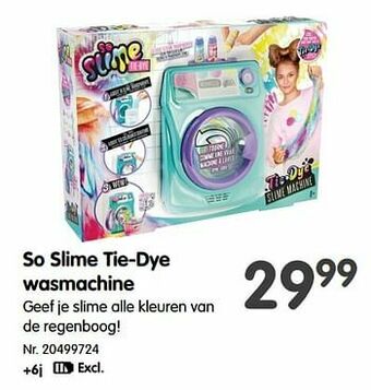 So slime tie-dye wasmachine