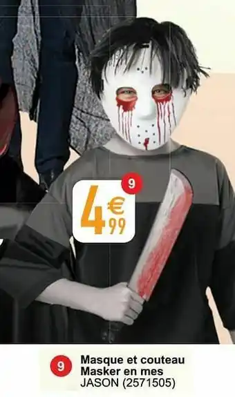 Cora Masque et couteau masker en mes jason aanbieding