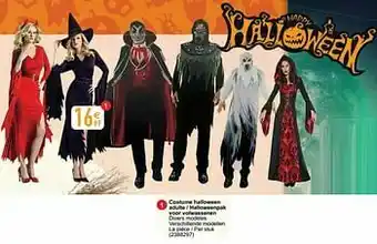 Costume halloween adulte - halloweenpak voor volwassenen
