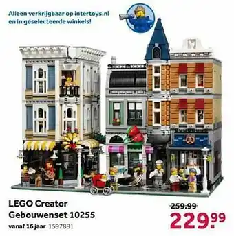 Intertoys Lego creator gebouwenset 10255 aanbieding