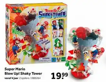 Super mario blow up! shaky tower