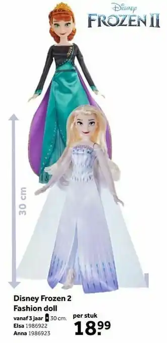 Intertoys Disney frozen 2 fashion doll elsa aanbieding