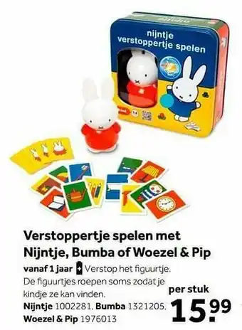 Intertoys Verstoppertje spelen met nijntje aanbieding